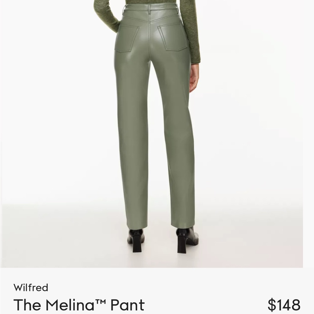 Aritzia Wilfred Bitter Sage Melina Pant